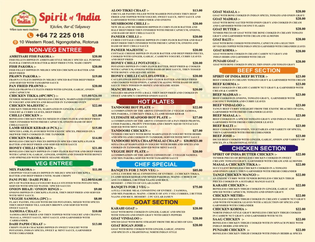 new menu